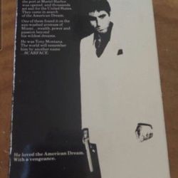 Classic AL Pacino Scarface Vhs Movie Used