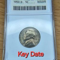 1950 D Jefferson Nickel Key Date