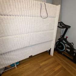 60" Tall Queen Bed Frame with LED Lights,