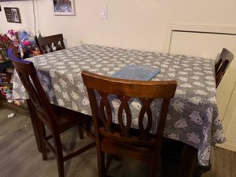 Counter high dining table set