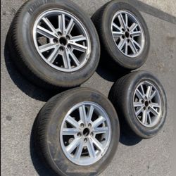 4 — 225/60r16 5x114.3 5x4.5 Stock Ford Mustang Camry Civic Accord Altima G35 G37 Wheels Rims Good Treads Tires!!!!!!