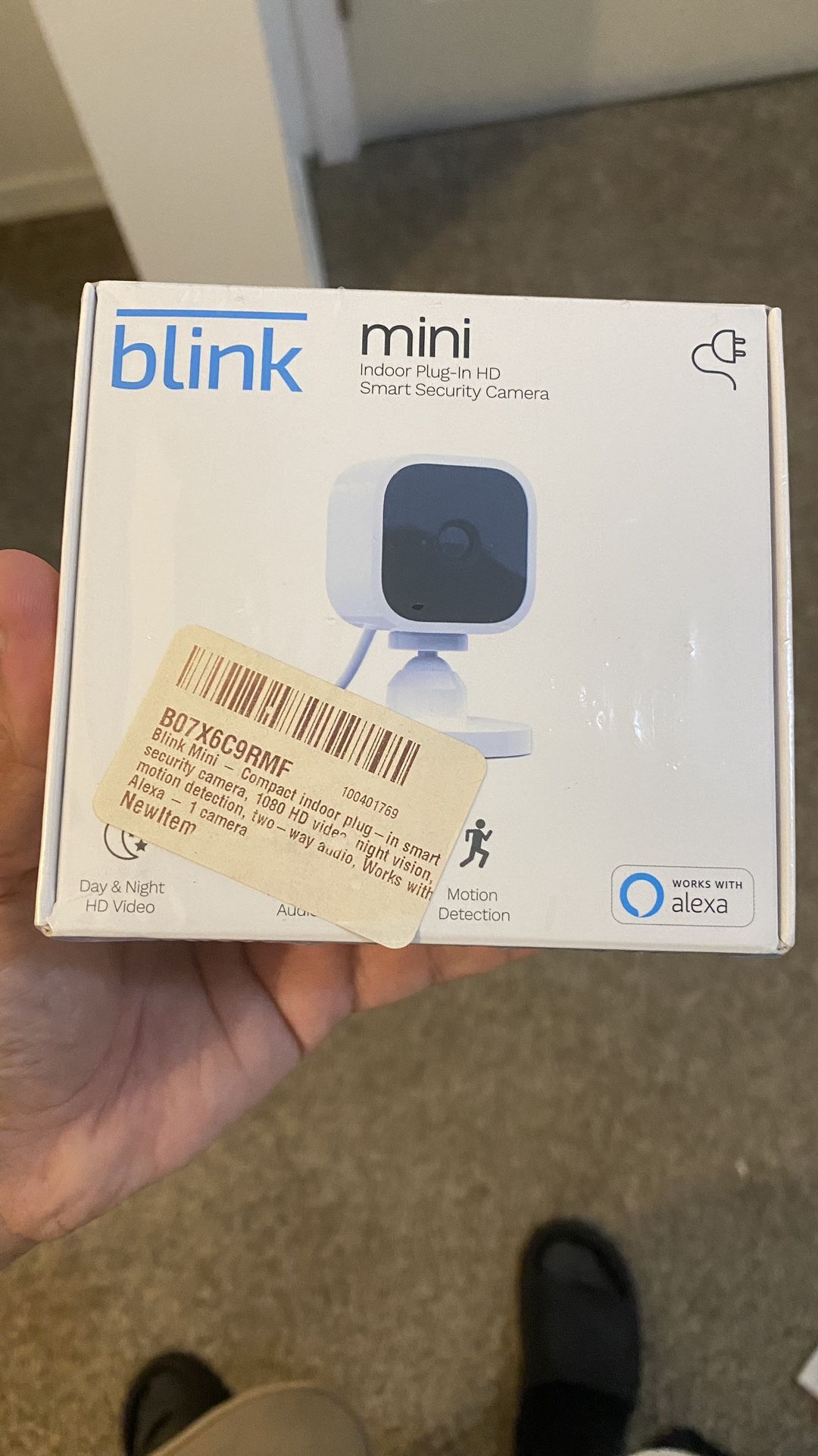 Blink Mini Indoor Security Camera - White BRAND NEW