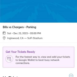  Buffalo Bills Tailgating Parking Pass $100