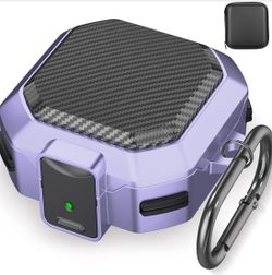 Samsung Galaxy Buds Case for Pro 2/2 Pro/2 Live/FE with Secure Lock, Keychain, Zipper Box, Brush