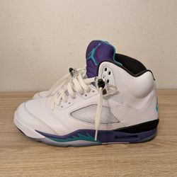 Nike Air Jordan 5 Grape Men's HQ7978-100 Size 10