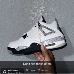 Jordan 4 White Cement 