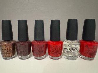 Opi Sale- Red shades bundle of 6 polishes