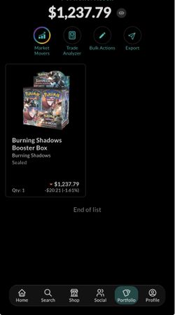 Burning shadows booster box