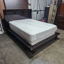 Queen bed and mattress