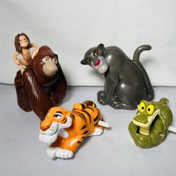 1989 Disneys The jungle Book 4 Piece Vintage Lot From Mc Donald’s 