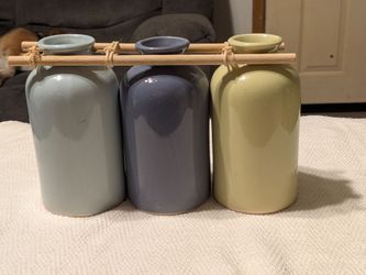 Three piece Bud vases
