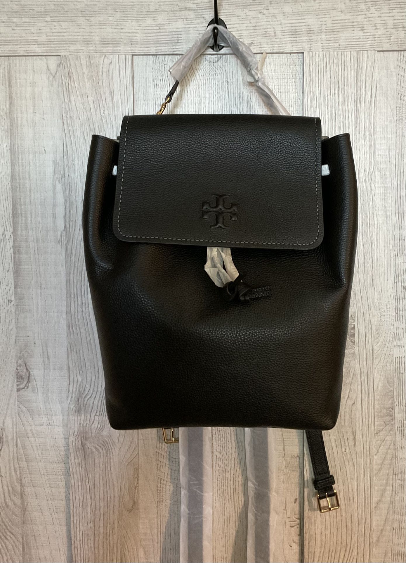 NWT Authentic Tory Burch Leather Black Backpack