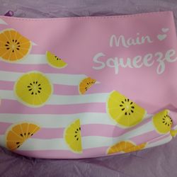 Citrus Vinyl Cosmetics Travel Bag 