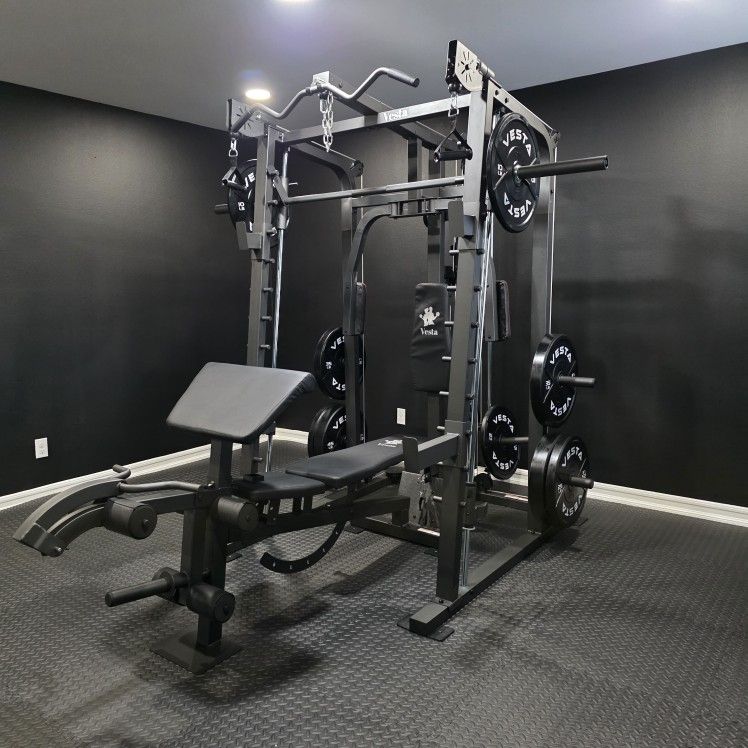 Smith Machine 2001 | Multi-Use Adj Bench | Gym Equipment | Fitness | Squat Rack | Excercise |🔴WEIGHTS AND BARBELL SOLD SEPARATELY 🔴 FREE DELIVERY 🚚