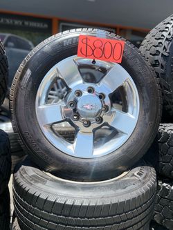 🔥OEM Chevrolet 20" Wheels with Michelin Defender LTX M/S 265/60R20 Tires🔥