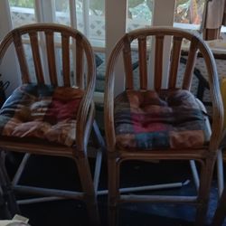 Wicker Bar Chairs
