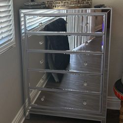 Mirrored Tall Dresser