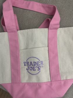 Mini Trader Joe’s Canvas Bag (baby pink)