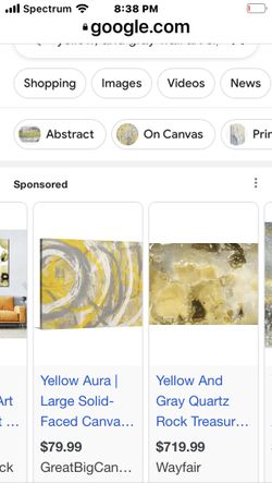 Yellow And Gray Wall Frame 28 X 36