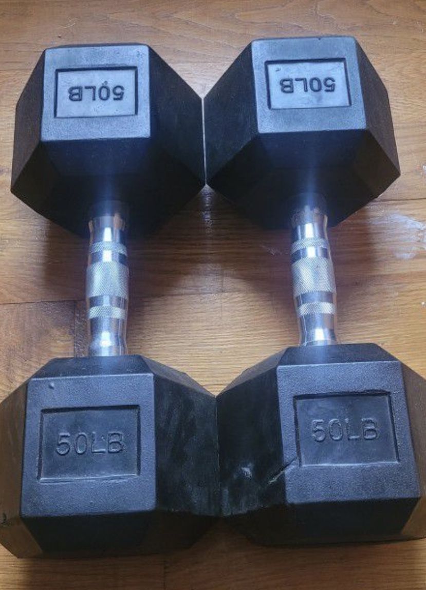 Heavy Dumbbells 45lb Set & 50lb Set