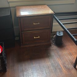 Wooden Night Stand x2