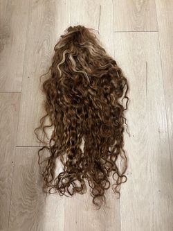 28 inch highligh human hair wig