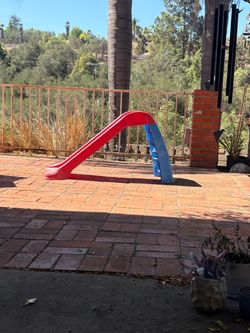 Sand box and slide