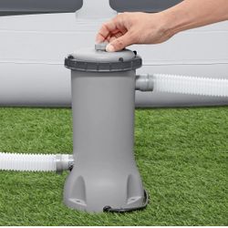 Bestway 530 GPH Filter Pump for Above Ground Swimming Pool w/ Type III-A/C Cartridge