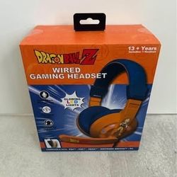 Dragon Ball Z Goku Wired Gaming Headset Headphones LED Light Soft Cushion