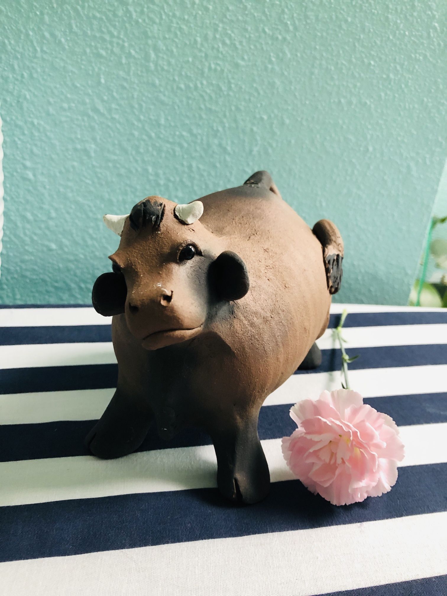 Cow Statue Terracotta Art