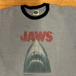 Vintage Jaws Shirt 1980s Universal Studios Thunder Creek Movie Promo XXL