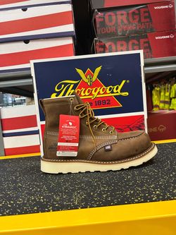 THOROGOOD AMERICAN HERITAGE -6" STEEL TOE TRAIL CRAZY HORSE MOC TOE-MAXWEAR WEDGE™
