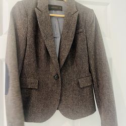 ZARA Wool Jacket with Elbow Patches AS NEW Sz M