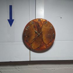 Epoxy Resin Wood Clock Hand Made Echo A Mano 