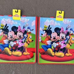 2 Brand new Disney Junior Mickey Mouse & Friends reusable bags