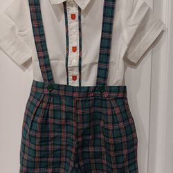 Toddler Plaid Short Set 
