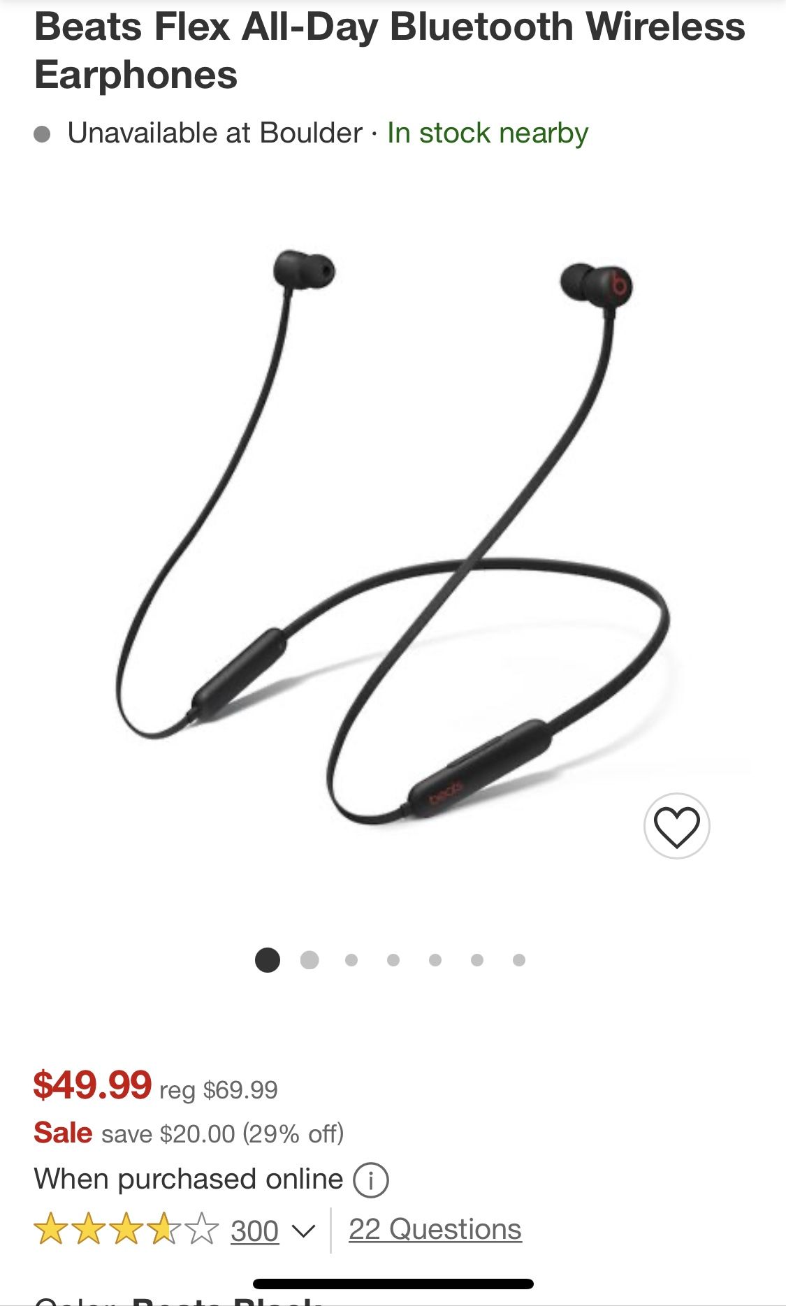 Beats Flex Wireless Bluetooth Headphones 