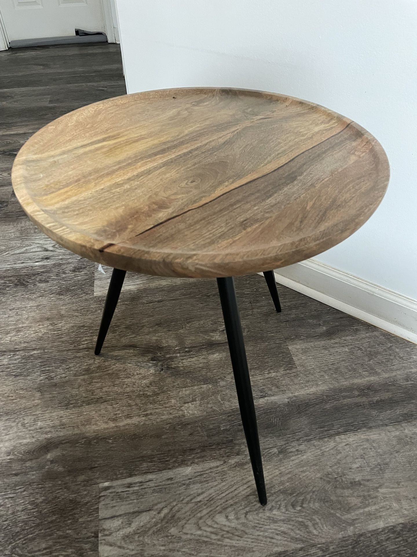 Large Wooden End Table