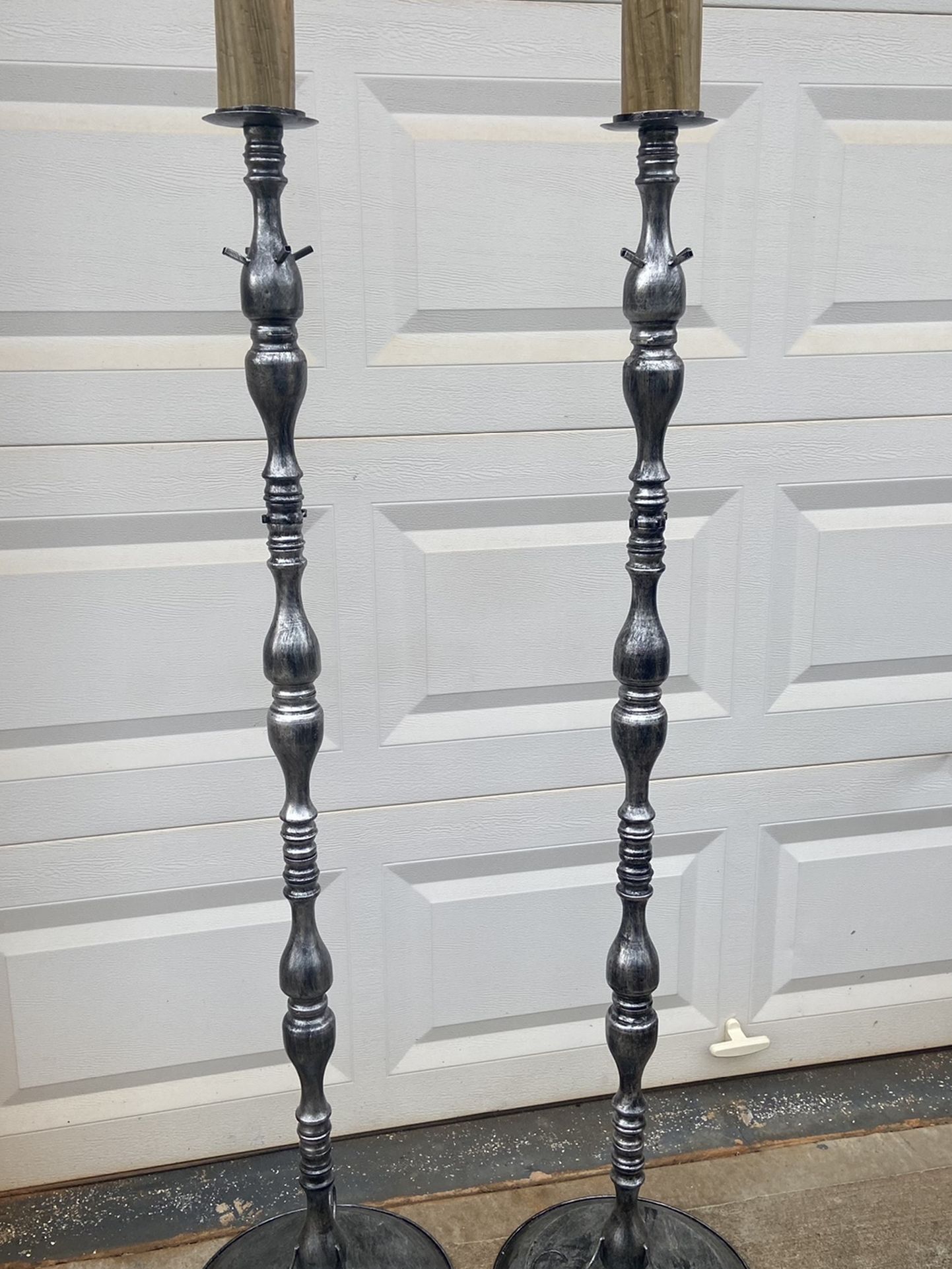 Silver Medal Decorative Stands/ Candle Holders