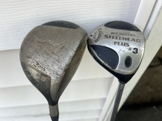 2 Taylor Made Callaway Big Bertha Drivers Woods