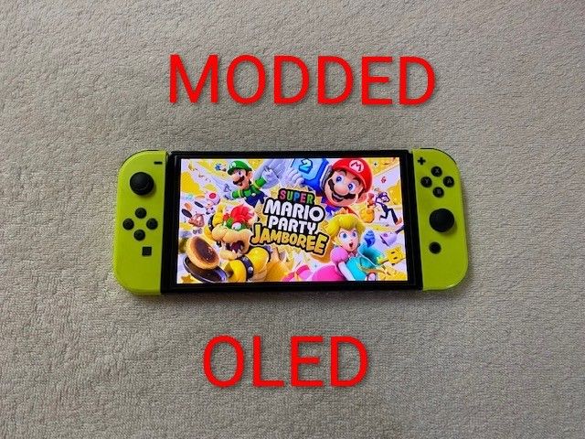 Nintendo Switch OLED Mod With 512GB And Over 7500 Games
