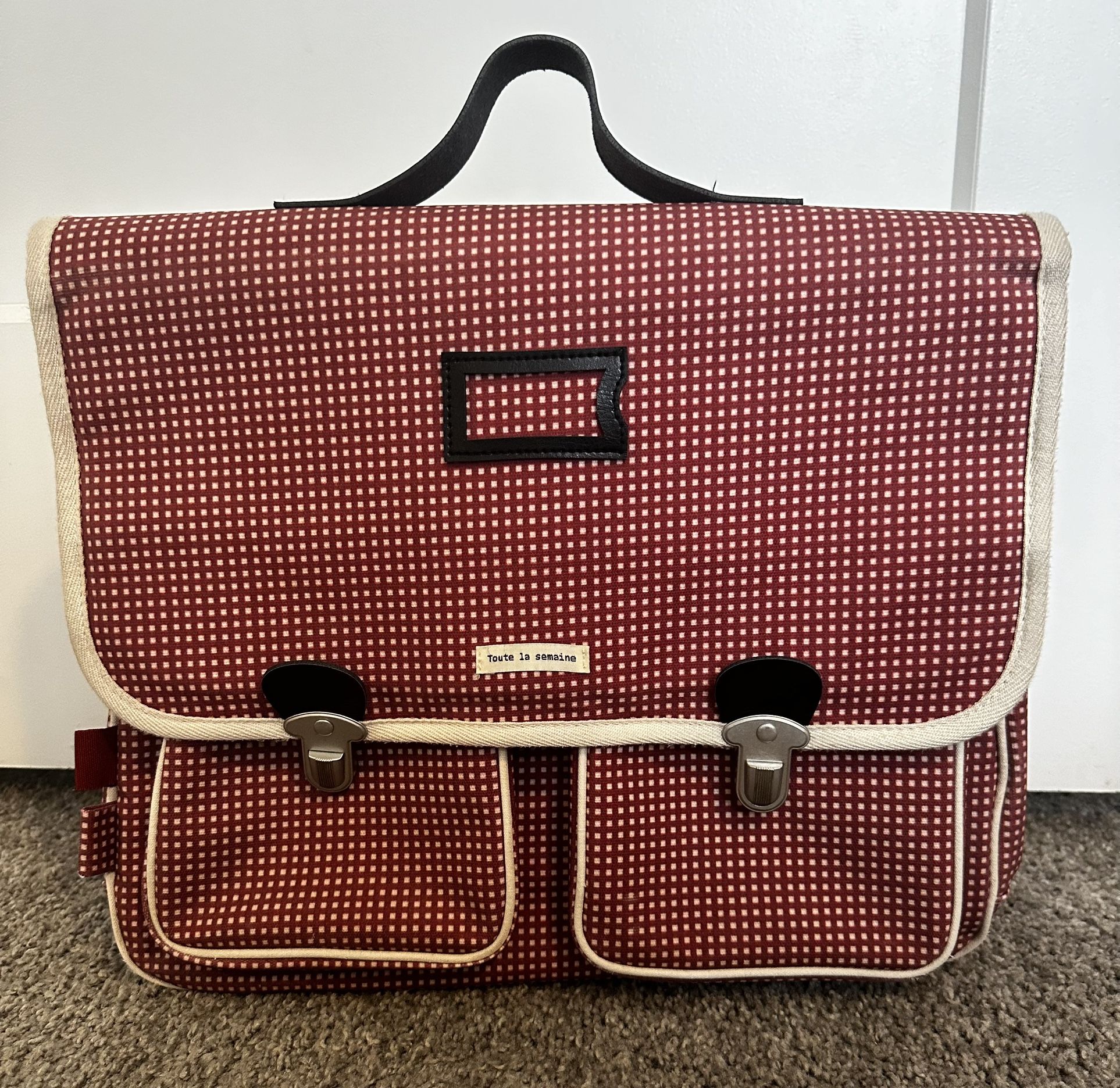 Gingham backpack, Zara