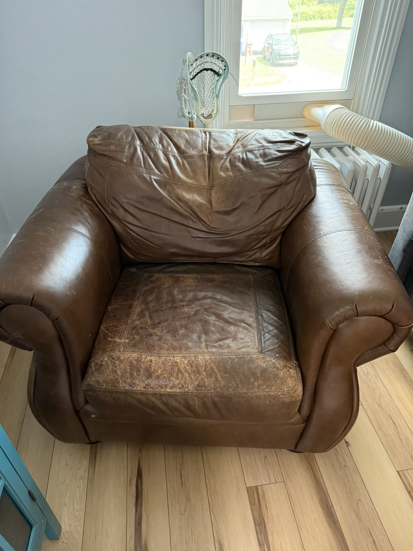 Oversized Leather Chair