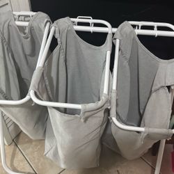 Laundry Hamper 3 Compartments 