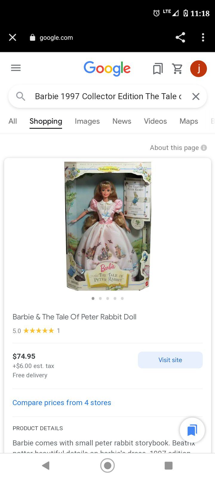 Barbie And The Tale Of Peter Rabbit Collectors Edition