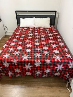 Queen mattress and bed frame