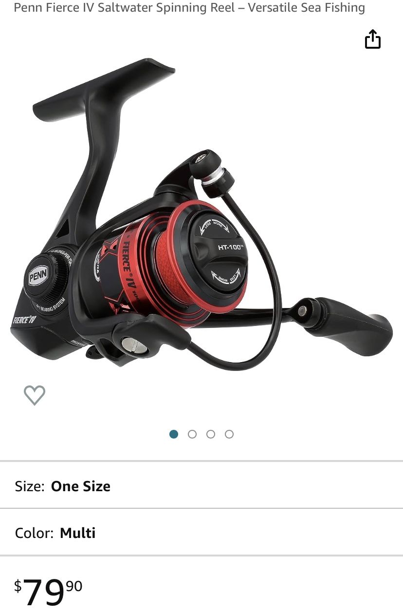 Penn Fierce IV Saltwater Spinning Reel - Versatile Sea Fishing Brand New Open Box Original retail $80 We are selling for $40 Check out Make An Offer R
