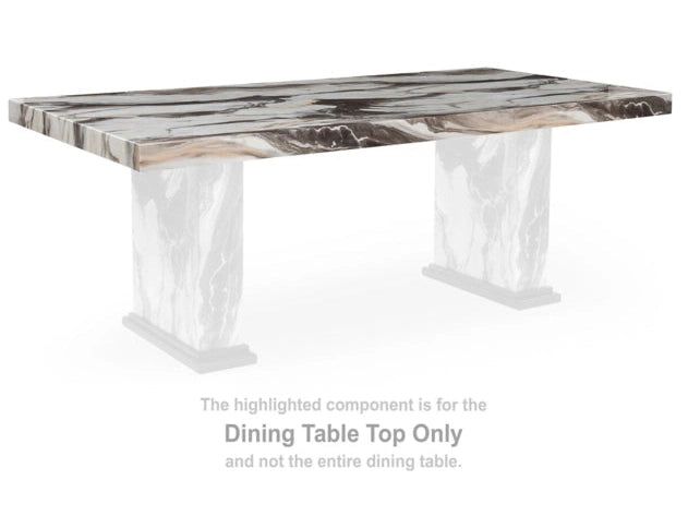 Jeshina Dark Brown/Beige Dining Table Top PCD581-26T