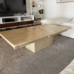 Vintage Travertine Coffee Table 