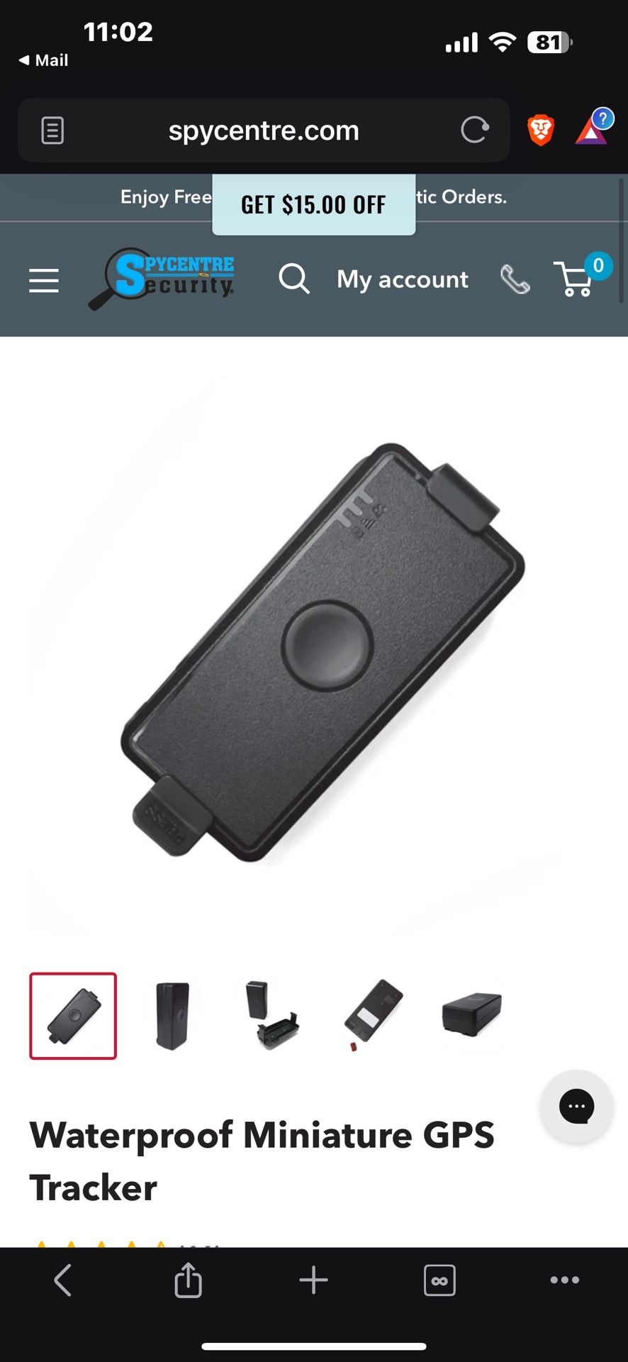 GPS Tracker (mini And Waterproof)